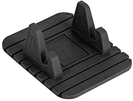Support en Caoutchouc de Voiture Support de Support de Tableau de Bord de Tapis antidérapant pour téléphone Portable GPS (Noir)