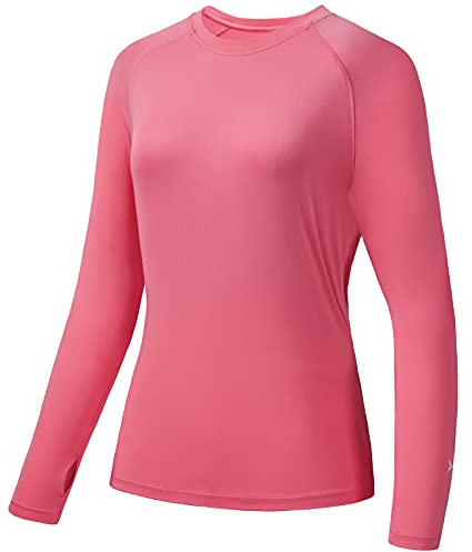 Bassdash T-Shirt de Protection Solaire UV UPF 50+ pour Femme à Manches Longues pour la pêche, la randonnée, la Performance