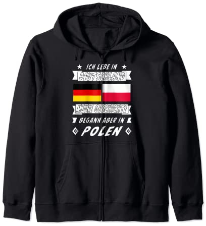 Polen Deutsch Herkunft Deutschland Polnische Flagge Fan Kapuzenjacke