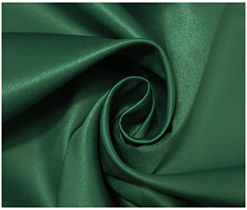 Matte Duchess Bridal Satin Polyester Fabric for Dressmaking Wedding Crafts Quilting Sewing 150cm Wide (10 Metre (1000 x 150cm), Emerald)