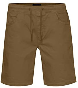 Blend 20715203 Denim Shorts Herren Jeans Shorts Kurze Denim Hose mit Stretch und Kordeln Blizzard Regular Fit, Größe:L, Farbe:Nutria (180825)