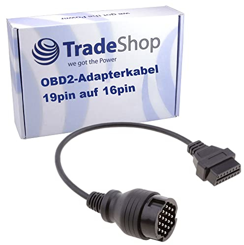 Trade-Shop OBD2 Diagnose Adapter Kabel 6pin auf 16pin Buchse kompatibel mit Porsche 911, 928, 944, 964, 968, 986, 987, 993, 996, 997