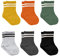 bistyle Baumwolle 6 Paar Baby Socken für Neugeborene Säugling 0-3 Monate bis 2-3 Jahre | Duftend Baby Socken | Jungen Mädchen Kleinkind Socken (as3, age, 0_month, 6_months, Orange (Gestreift))