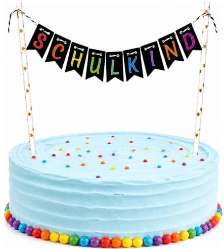 Tortendeko Einschulung, Schulkind Deko Cake Topper Einschulung | Kuchendeko Schulanfang Deko für Schulkind 2026 Junge Mädchen