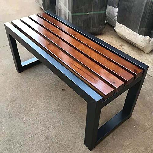 Lnder 2-4Sitzer Gartenbank 100cm Sitzbank Aus Massivholz Outdoor Park Bank Holzbank Bis Zu 400Kg Belastbar 120cm 150cm 180cm for Terrasse Park Rasen Hof (Size : 100cm)