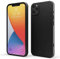Red Ember Shockproof Case for iPhone, Ultra Slim Protective Liquid Silicone Matte Finish Phone Case with Soft Anti-Scratch Microfiber Lining (Black, iPhone 11 Pro Max)