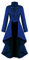 Mode Frauen Vintage-Gothic-Court Square Kragen Patchwork-Bugkleid Wasserschlauch Mittelalterlich Oktoberfest Gothic Kleid Damen,Mittelalter Kleidung Damen,Halloween Kostüm,Renaissance Mit Kapuze