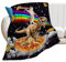 Lustige Katzen-Dinosaurier-Decke, weich, gemütlich, Galaxie, Weltraum, Regenbogen, Lebensmittel-Fleece, Plüsch, Überwurf, Decke, für alle Jahreszeiten, ultra-warm, leicht, flauschig, Taco-Pizza-Decke,