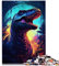 Puzzle für Kinder, Tyrannosaurus TRex, Dino, 1000 Teile, Puzzles für Erwachsene, Geschenke für Erwachsene und Kinder ab 12 Jahren, Papppuzzles, Spielzeug, Wanddekoration, Größe: 26 x 38 cm