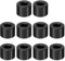 PATIKIL M6 Aluminum Spacers, 10 Pcs Metal Spacer Aluminum M6 x 1/2 OD x 3/8 L Aluminum Spacer Screw Standoff Round for 1/4 or M6 Screw Bolts