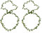 Tadipri 2 Stück Blumenkranz Haare Haar Hochzeit Weiße Blumenkronen Kinder für Frauen und Mädchen Schön Braut Kopfstück Greenery Krone Haarreif Blumen für Hochzeit Zeremonie Party Festival