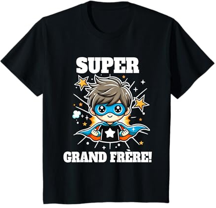 Cadeau Annonce Grossesse Enfant Super Grand Frère T-Shirt
