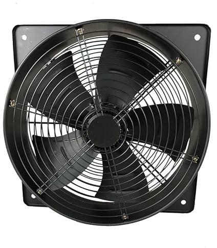 Motor de aire centrífugo, ventilador de piso, Cuadrado fuera del ventilador axial Gabinete industrial que enfría el ventilador del ventilador de escape para el hogar, talleres, fábricas, garajes(YWF4E