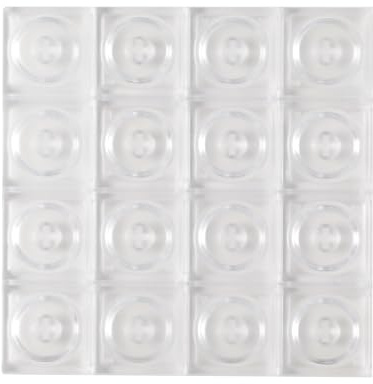 YMDK 16 Stück Original Blocks Bricks Keycap Transparent Frosted Keyboard Key Cap Low Profile Key Caps for Mechanical Keyboard