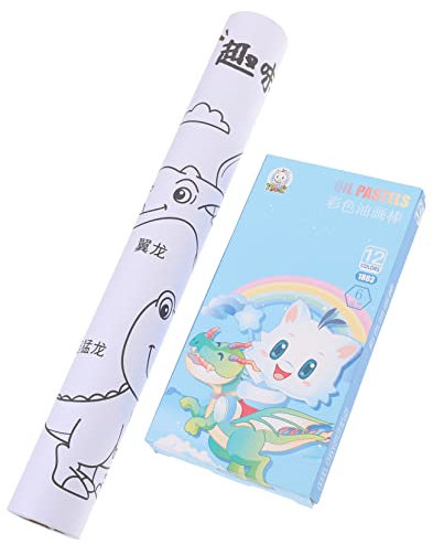 SEWACC 1 Satz Graffiti-schriftrolle Malerei Handwerk Papier Bemalen Kunstdruckpapier Zum Zeichnen Und Malen Zeichenpapier Großes Poster Zum Ausmalen Kinder Malpapier Wachsmalstift