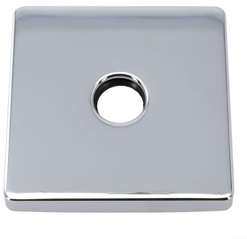 Elegante copertura per doccia quadrata, migliora l'atmosfera del bagno, 3 5 dimensioni (zincato)