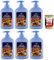 Felce Azzurra Nutriente Ambra E Argan Sapone Profumato, Liquid Seife, mit Bernstein und Argan, 6x 300ml + Italian Gourmet polpa 400g