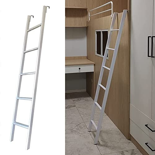 Bunk Bed Ladder Universal Bunk Bed Ladder Replacement, Metal Rv Travel Trailer Loft Step Ladder, Floor Adjustable Twin Climb Ladders for Dorm/Appartments (Size : 140cm) (140cm)