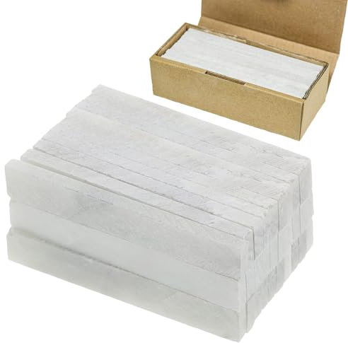 INCNMAD Francese Gesso 30 Pcs Bianchi Gessetti di Steatite Gessi di Soapstone per Saldatore Bastoni Soapstone Strumento di Marcatura per Ingegneri & Costruttori 105x9x4 mm