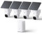 eufy Security SoloCam E30, 4-Cam Kit, Security Cameras Wireless Outdoor, Solar Camera Outdoor Wireless, 360° Pan, AI Tracking, 2K Clarity, No Monthly Fee