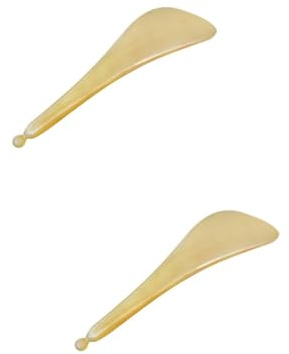 DEARMAMY 2 Horn-Massagegerät sabberlack fleab eye massage Naturprodukt Augenpflegeprodukt eye care products Augenmassagestab Büffel Stöcke Auge Gesicht