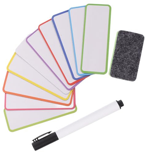 GRADENEVE 60pcs Label Stickers Name Labels Refrigerator Sticker Name Tags Calendar Magnets Strip Locker Name Tags Mailbox Name Label Magnets You Can Write on