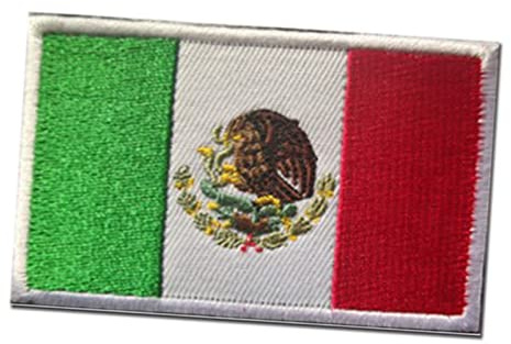 SEAFRONT Parche de la Bandera de México, Exquisito Hierro Bordado en la Bandera de México para Ropa, Chaquetas y Mochilas