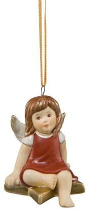 Goebel Hängeschmuck, Schmuckstern, Gold, Porzellan, Klassisch, Hängend, Weihnachten, Glücksstern