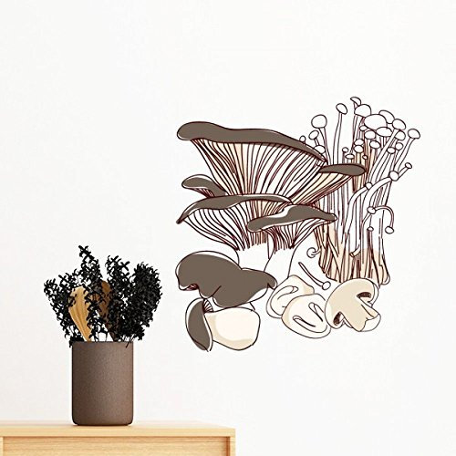 DIYthinker Yummy Startseite Geschirr Swamm Illustration entfernbarer Wand-Aufkleber Wand-DIY Tapete Vinyl Room Home Decor Aufkleber 40Cm