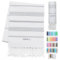 LeStoff Hamamtuch - 100% Bio-Baumwolle, 95 x 180 cm, Vorgewaschen, Saugstark, Schnelltrocknend, Leicht, Schick, Glitzer, Badehandtuch Damen, Strandtuch Damen, Badetuch groß (Weiss - Grau)