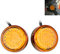 KATUR Waterproof Amber 24 LED Runde Reflektoren Heckbremse Stop Begrenzungsleuchte LKW Anhänger RV ATV Motorrad