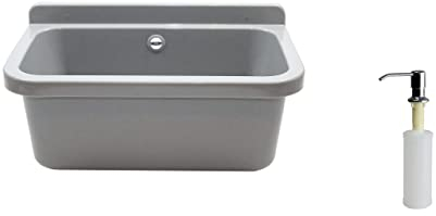 Lavabo lavabo avec trop-plein 55 cm x 34 cm x 21 cm, gris