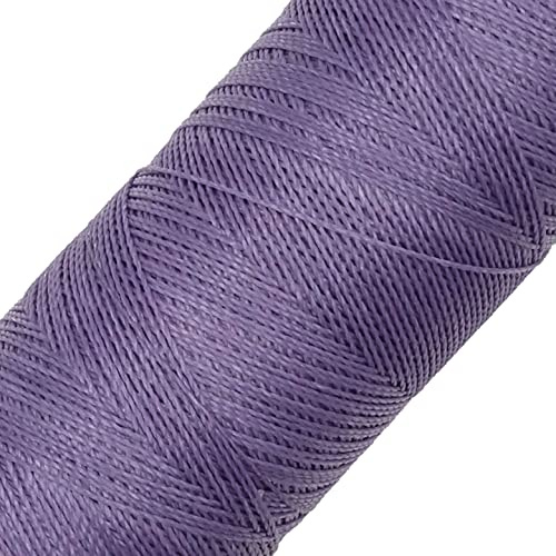 LINHASITA Garnspule, gewachst, 100 g / 360 Meter, Dicke: 0,5 mm, Polyester, Makramee-Garn, 30 Farben, Lila