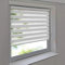 Easy-Shadow - Doppelrollo 150 x 160 cm weiß Klemmfix ohne Bohren Vario Seitenzug Duorollo Zebrarollo für Fenster und Türen