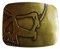 Shirtmatic Skull Totenkopf Kreuz Buckle 3D Gürtelschnallen Biker Rocker (Relief antik gold)