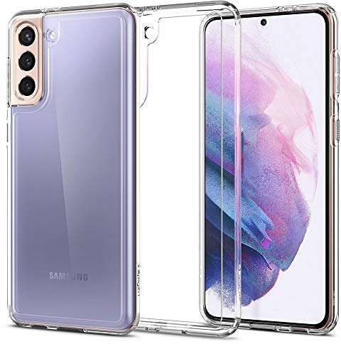 Spigen Ultra Hybrid Hülle Kompatibel mit Samsung Galaxy S21 -Crystal Clear