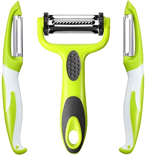 RYBTB sparschäler, 3-in-1-Multifunktions-Speed-Y-Schäler und Shredder. Ideal zum Schälen von Kartoffeln, Karotten und verschiedenen Gemüse- und Obstsorten.
