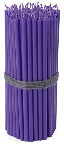 NKlaus - 100x Stabkerzen violett Tropffrei Rußfrei dünn L 16cm Ritualkerze Paraffin 36113