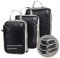 KULIVING Packtaschen für Koffer & Rucksack im 3er Set, Backpack Organizer für Reise | Packing Cubes Kompressionsbeutel durch Doppel-Reißverschluss | Kleiderbeutel Packwürfel Nylon ultraleicht