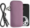 kwmobile Neoprene Phone Bag XXL - 7 - 17.7 x 8.5 cm Universal Case Holder with Neck Strap and Zipper - Lavender