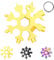 18 in 1 Schneeflocke Multi Tool, Schneeflocke Multitool Werkzeug, Schneeflocken Multitool Edelstahl Schneeflocke Werkzeug, Snowflake Multitool für Papa Geburtstag Weihnachtsgeschenke (Gold)