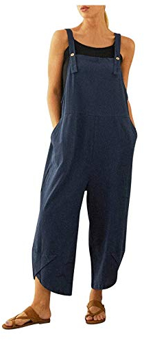 LCpddajlspig Latzhose Damen Sommer Kurz Stretch Sommer Große Größen JeansLang 90Er Hosenanzug Arbeitshose Jumpsuit Garten Lässig Elegant Trägerhose Ärmellose Arbeitskleidung Arbeitsoverall