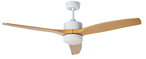 Jata JVTE4232 - Ventilador de Techo con Luz. 6 velocidades. Con mando a distancia. Programable. Bajo consumo. Muy silencioso. Uso: invierno/verano