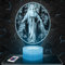 Moderne LED Ambiente Lampe Kirchenfenster Jungfrau Maria Religion, Geschenkidee deko Katholisch Christlich Christus. Lampe deko Büro Wohnzimmer TOP