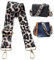 Navaris Handtaschengurt 75-138cm - Tragegurt für Handtasche - Taschengurt zum Wechseln - Taschenriemen - Handtaschen Gurt Trageriemen - Schultergurt für Taschen in Schwarz Pink Leopard