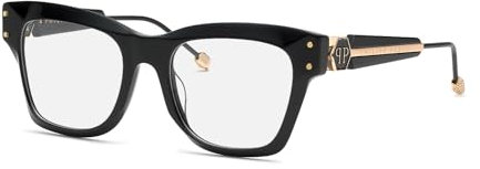 Philipp Plein VPP125S 0700 Nero Lucido Eyewear Woman Acetate, Square, 52