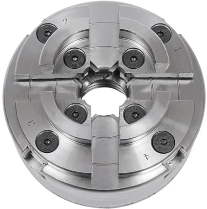 SICHENSH 4-Backen Spannfutter Selbstzentrierendes Backenfutter Drechselfutter M33 für Drechselbank Zentral Einstellbares PräZisionsfutter