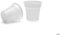 Generico Bicchieri plastica CAFFE' da 80 ml bianchi o trasparenti - bicchierini da caffè 80cc varie pezzature (4200 pezzi bianco)