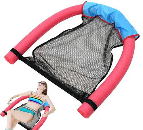 Siège d'eau pour Piscine, en Maille pour Nouille De Piscine Siège De Piscine avec Filet Nouilles De Piscine pour Adultes Et Enfantss