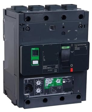 BSAXITHZB Disjoncteur de Protection Contre Les fuites boîtier Plastique NSX160m H Vigi 160A 4P Connexion Jeu de Barres